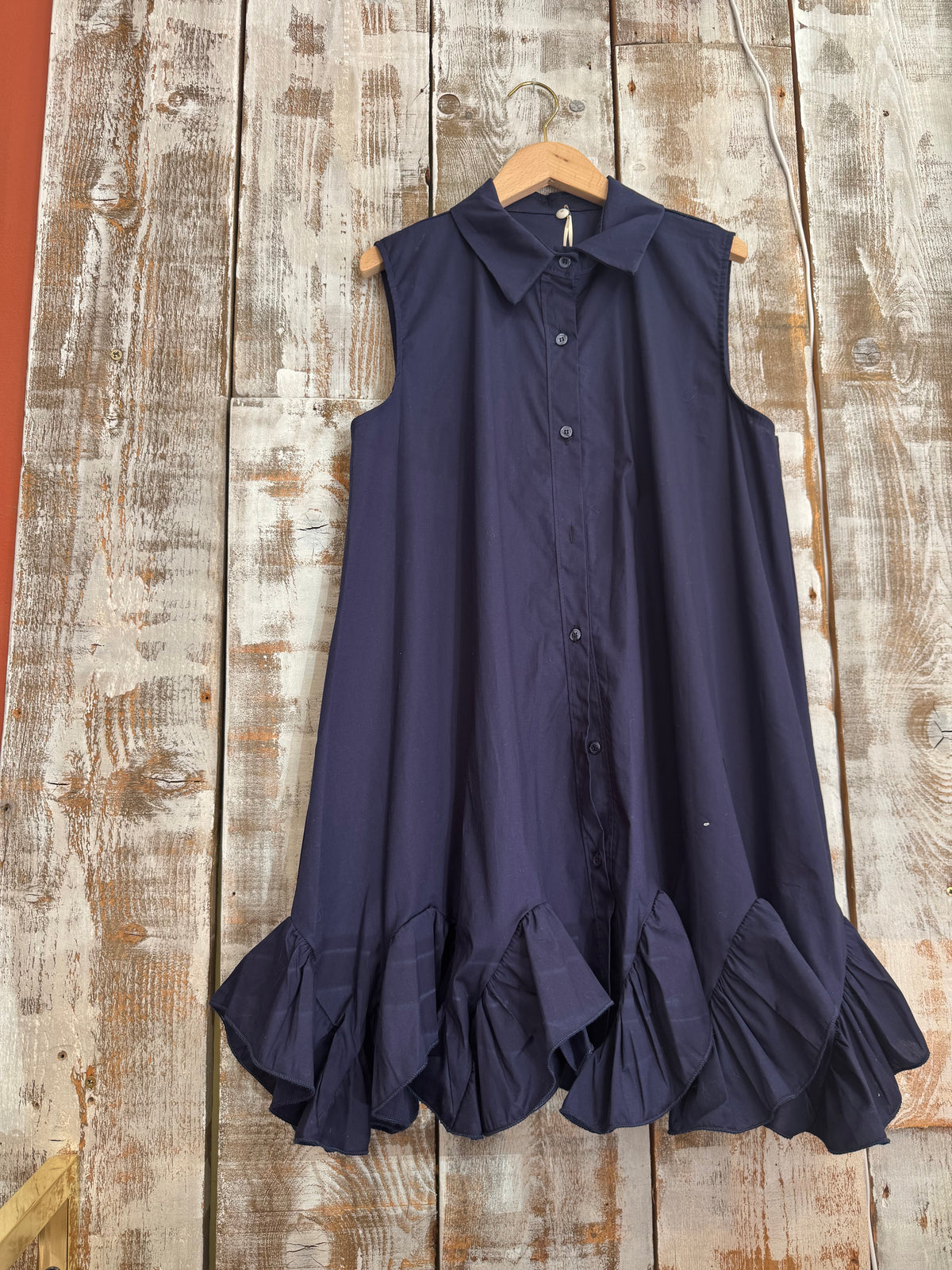robe chemise bleu