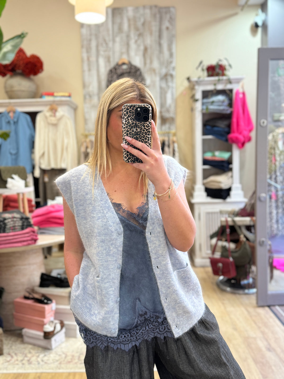 Cardigan TWIN bleu