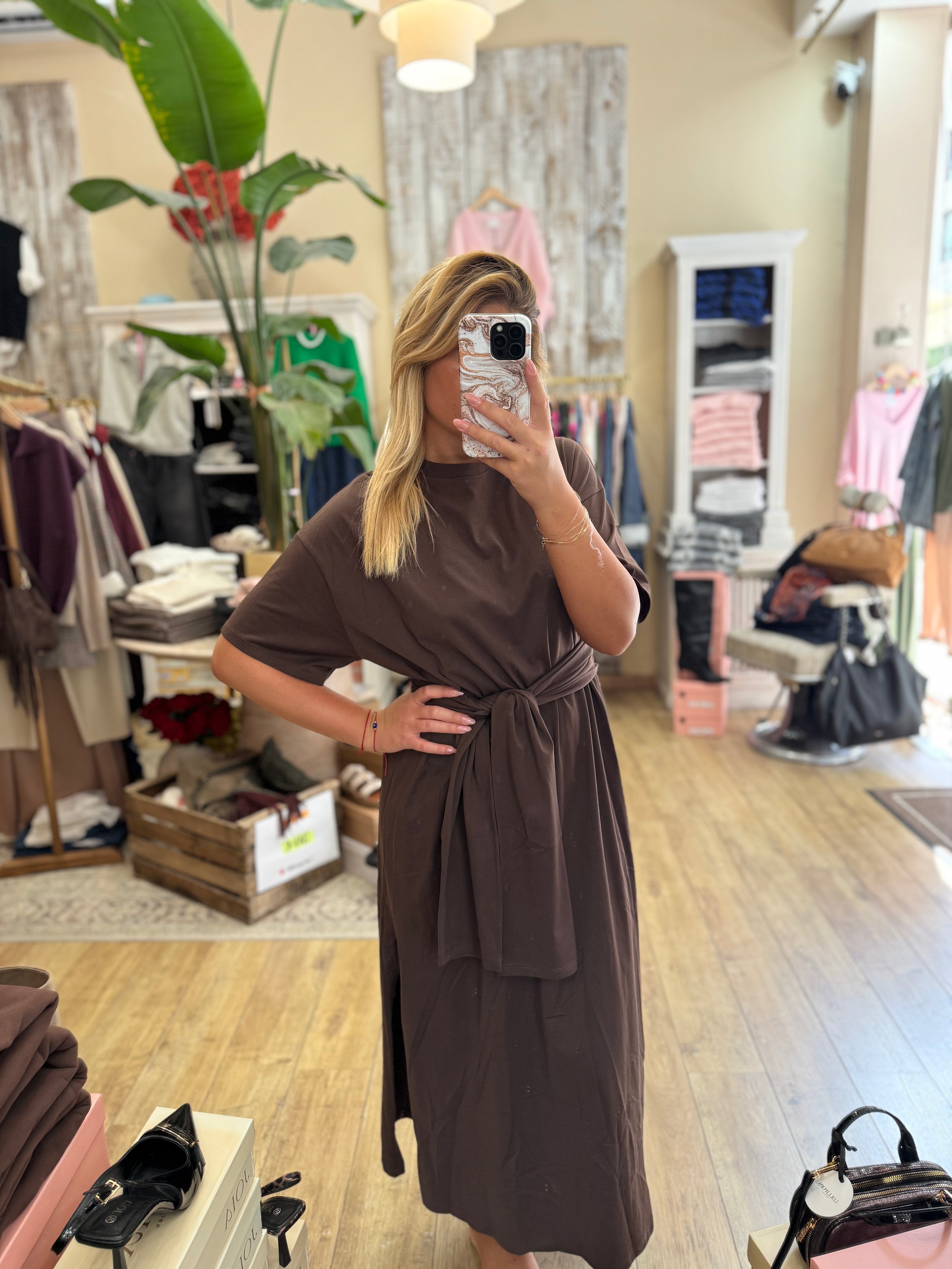 Robe coco marron